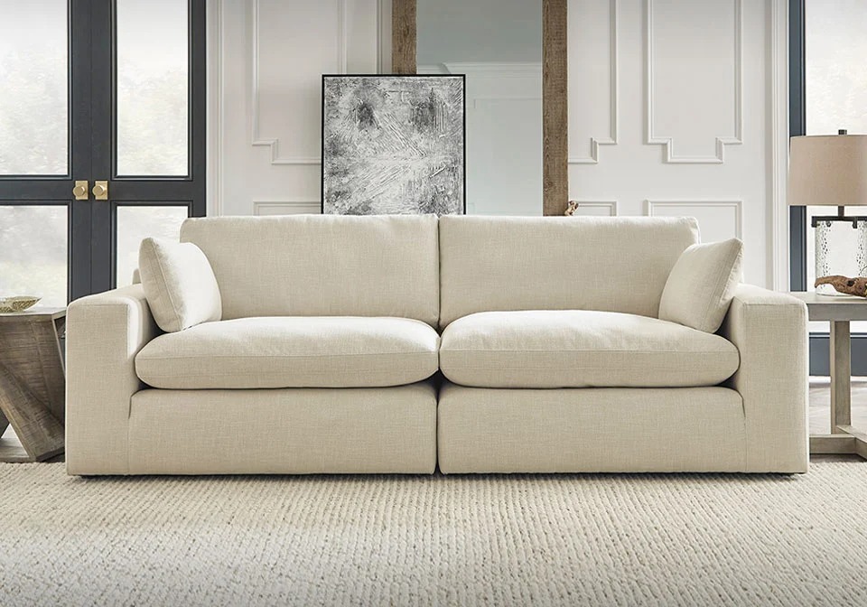Linen sofa