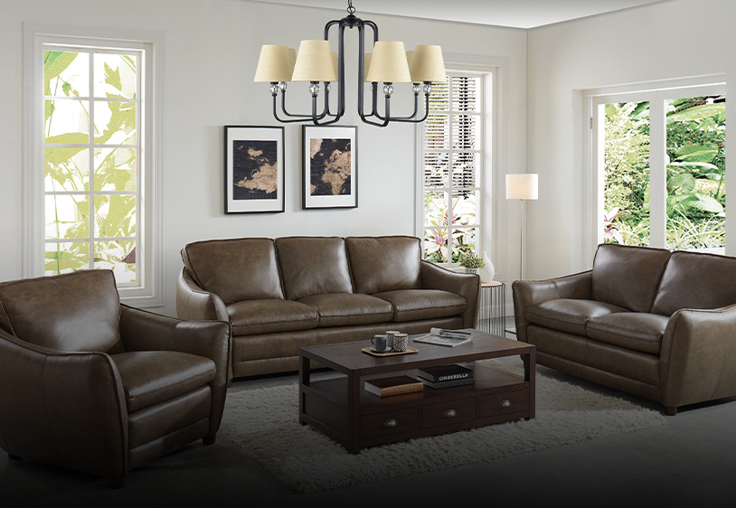 Genfine Leather Sofas